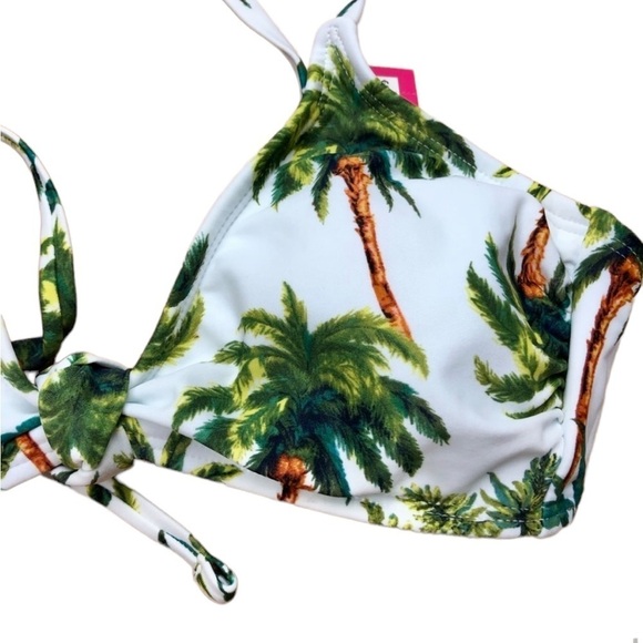Xhilaration Juniors’ White Palm Bikini Top - Picture 11 of 13
